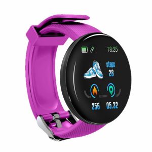 D18 Smart Watch Mens Womens Monitor Round Sports Watch Fitness Digital Watches for Men Band Bracelet