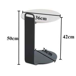xpkQ C-shaped Coffee Tables Minimalist Modern Round Table Nordic Luxury Corner Tea Table Living Room Sofa Beside Home Furniture T4N8K