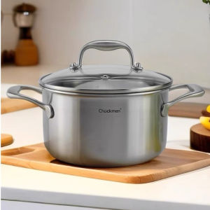 Nồi inox 304 nấu canh nồi kho hàng Đức Chockmen sz16/18cm đáy liền 3 lớp 18/10 là sản phẩm nồi inox chất lượng cao ckm326 ckm328