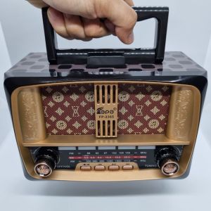 วิทยุ-บลูธูท ทรงคราสสิก พร้อมไฟ LED FP-2365BT ฟัง Fm Am Sw เชื่อมต่อ Bluetooth Mp3 Tf card พร้อมสายชาจ/พกพาสะดวก