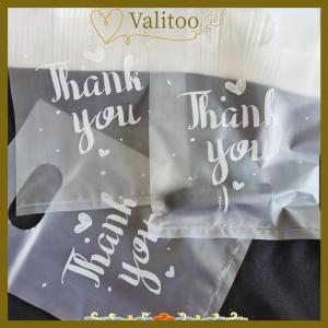 [Valitoo] 100pcs Mini Cảm ơn bạn nhựa túi Quà tặng đám cưới kẹo Túi mua sắm tàu sân bay Túi