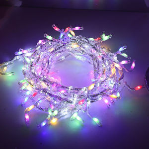 Christmas Decoration 3-meter Series Parallel Waterproof Flowing Firecracker Lamp Led Waterfalls Garland Curtain Lights Outdoor