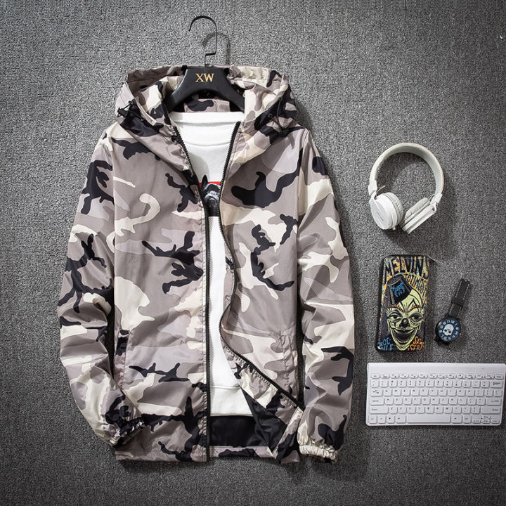 Cool Jacket Camo Windbreaker 防風 外套防晒衣男外套8803跨境供应迷彩防晒衣男春秋新款爆款男士外套厂家直销 ...