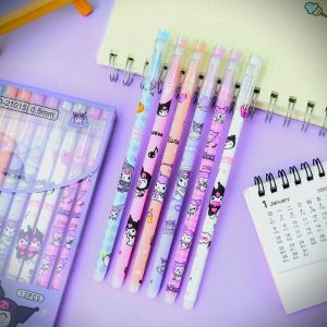 ODEMEI!! Purple KUROMI Erasable Pulpen Lucu Arti nya Pena Yang Bisa Di Hapus Atau Hilangin Tinta Pada Pul Pen Hitam Eras Ble DiHapus Bolpen Mainan Permainan Lama jadul Main dulu Anak Kecil Harga murah laris Viral Warna Pink Alat Tulis Sekolah Kantor SET