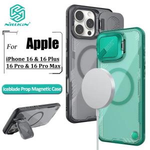 new Nillkin clear Magnetic Case For iPhone 16 Pro Max 16 Plus 16 Pro Phone Cases Flip cover Lens Protective Back Cover hot