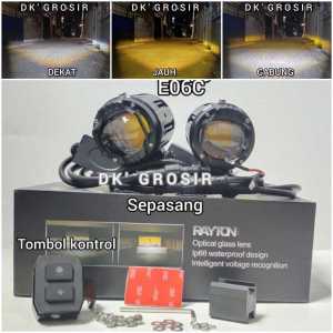 Lampu Tembak LED Wireless Premium LED Chips RTD Rayton E06B E06C high low plus kipas Waterproof