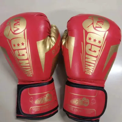 Red Black Adult Boxing Gloves Professional Sandbag Liner Gloves Kickboxing Gloves