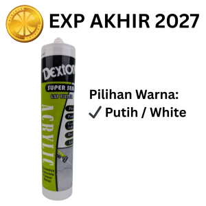 Lem sealant dextone acrylic super seal 300 ml original - lem sealant akrilik gap filler dextone