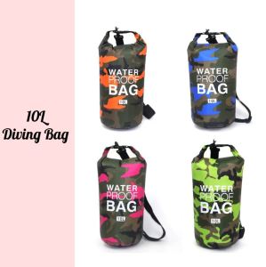 **Malaysia Seller** Camo 2L / 5L / 10L /15L / 20L / 30L Dry Bag Waterproof Diving Bag Travel Waterproof Dry Bag for Camping