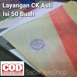 PROMO (50 Buah) Layangan Cangklong (CK) cisaat (Eceran 1500) Ukuran 58 (Layangan Murah - layangan 1 Pak Murah - Layangan Turnamen - Layangan Aduan - Layangan Super - Langlayangan - Mainan Anak - Gratis Ongkir - Aksesoris Layangan - Agen Layangan).