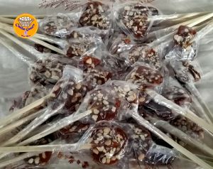 Gulali Kacang Jadul Manis 30 Pcs Lolipop Permen Camilan Garut