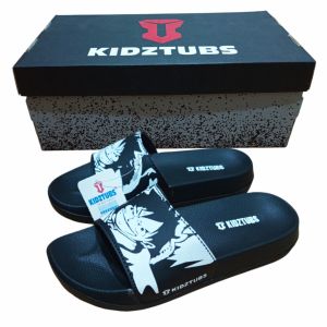 KIDZTUBS Sandal Anak Laki Laki Karet Slipper Slide Selop Slipon Jepit Karakter Warna Hitam Usia 6-10 Tahun 1433102324