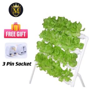 Hydroponics 36Holes Full Set Farm System/Hidroponik Home Apartment Balcony DIY/With Auto Timer