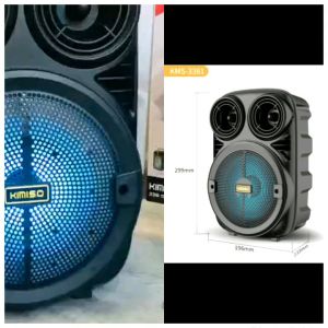Speaker Bluetooth Karaoke Portable KIMISO BRAIN POWER QS 3381 + Free Mic Ukuran 65