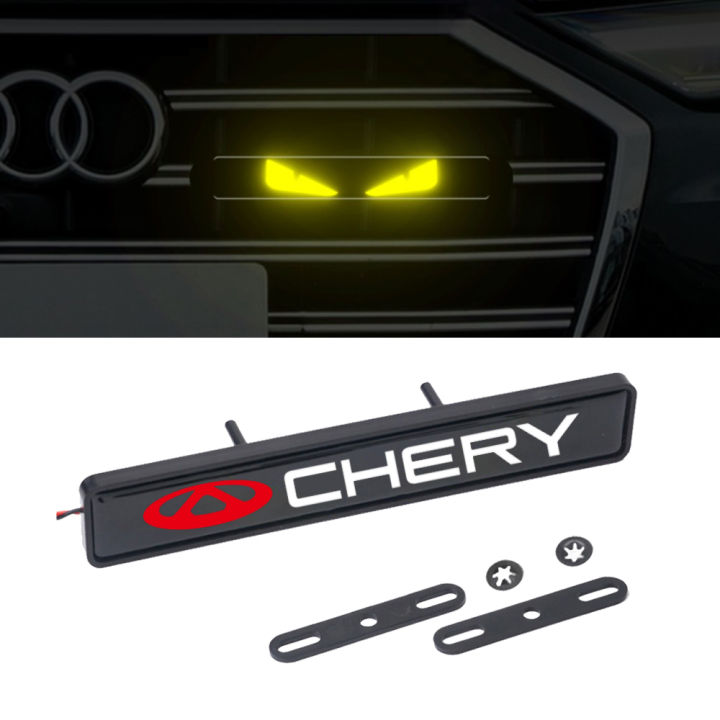 With LED light Car Front Grille Emblem Badge Stickers Suitable For