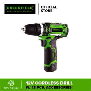 Greenfield Cordless Drill Set 12V - Power Tools/Home Improvement