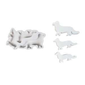 Puppy Dog Statue Silicone Molds for Epoxy Resin Soap Making Molds Gypsum Silicone Molds
