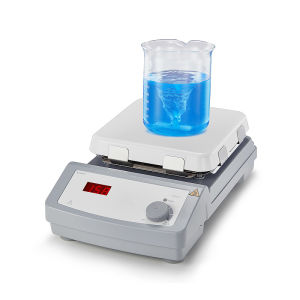 Lab Hotplate LED Digital 7 inch Square Hotplate Glass Ceramic Hotplate HP550-S Heating Temperature Up To 550(C)