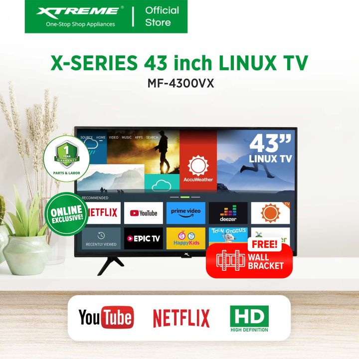 Hisense 43 Inch Smart Full Hd Led Tv + Free Wall Bracket