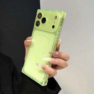 Four-Corners Transparent Soft TPU Case For iPhone 17 16 15 14 13 12 11 Pro Max Plus Instantly Change Large Window Phone Cover
