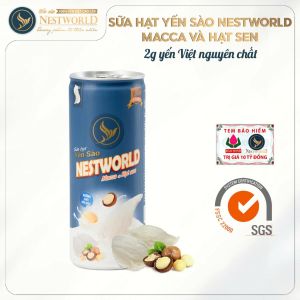 [1 LON] SỮA HẠT YẾN SÀO NESTWORLD MACCA VÀ HẠT SEN