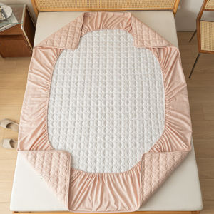 Waterproof Urine-proof Fitted Sheet Soybean Fiber Filled Mattress Protector Cover Soft Thickened 360 All-Inclusive Bed Sheet Set2026