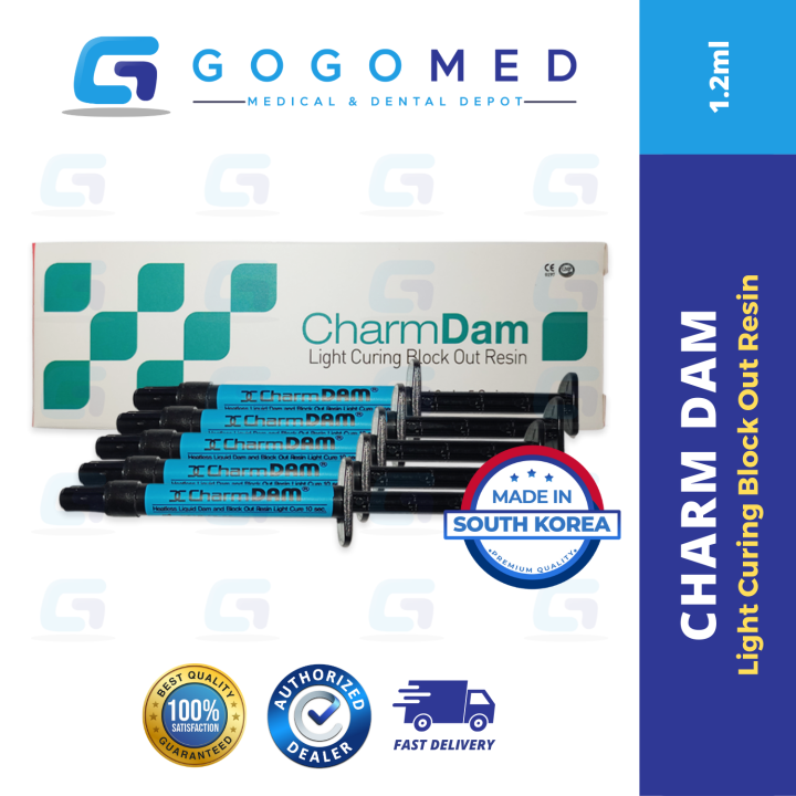 Charm Dam Dental Gum Barrier 1 Tube/5 Tubes Light Curing Dental