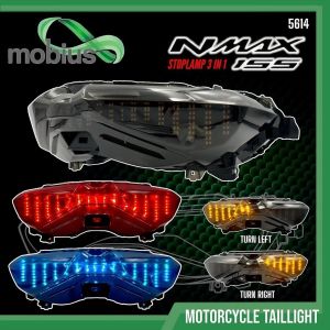 Lampu Stoplamp NMAX NEW 3 in 1 MOBIUS Running Senja Sein Kiri Kanan lampu stop yamaha nmax new 2020 thailand mobius garansi 1 tahun