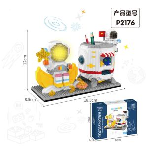 1200pcs - 1900pcs Cartoon Mini Building Block Pen Holder Micro Blocks Toys Best Birthday Gift