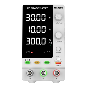 NICE-POWER เครื่องจ่ายไฟ แบบปรับค่าได้ พร้อมฟังก์ชันชาร์จแบตเตอรี่ ระบบป้องกันกระแสเกิน (OCP) และสวิตช์เปิด-ปิดการจ่ายไฟ แหล่งจ่ายไฟประจำห้องทดลอง สำหรับงานซ่อมบำรุงและการชาร์จแบตเตอรี่ลิเธียมไอออนและตะกั่วกรด