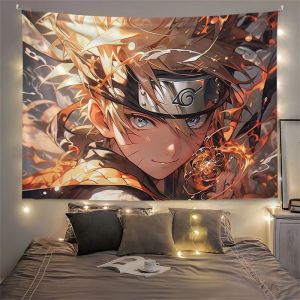 พรมแขวนผ้าพื้นหลังนารูโตะนารูโตะอะนิเมะผ้าแขวนผนังห้องเรียนหอพักนักเรียน