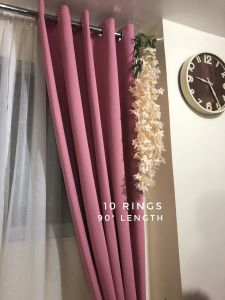 BLOCKOUT PER PC High Quality Dimmer Home Curtains Newest Palette Pastel Nude Pink Ever Green Gray 7ft/8ft