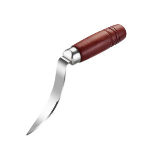 Stainless Steel Coconut Meat Remover With Wood Handle / Coconut Opener / Coconut Meat Scraper / Coconut Meat Digging Knife