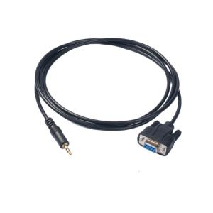 RS232 to 3.5mm Male Plug Cable DB9 9Pin Female Connectors for Music and Radio Communication Devices 5.91feet Long