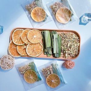 (  FREESHIP MAX + DEAL GIẢM SÂU)[HCM]Trà cam xả lá dứa 1 gói dùng thử thủ công_tinhhoatrathaomoc