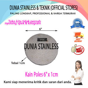 Kain Poles 6inci x 1cm stainless steel tangga pagar alat teknik