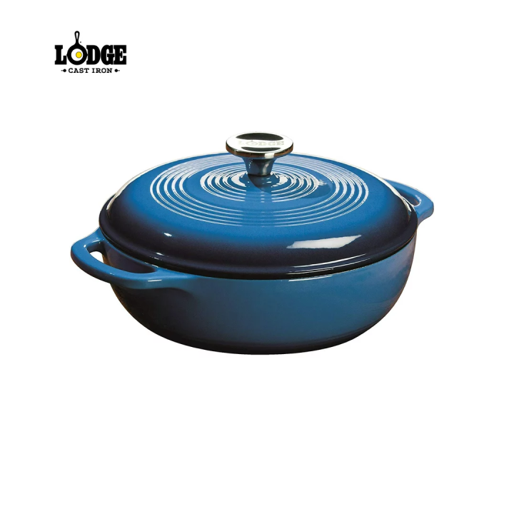 Lodge Quart Enameled Cast Iron Dutch Oven Blue
