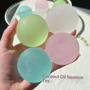 PaulWeekend Handmade Squishy Ball Stress Relief Toy with Slow Rebound TPR Material for Sensory Play and Relaxation