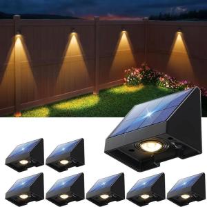 【Free Shipping】lampu Solar Wall light Outdoor Waterproof Automatic Senosr Balcony Lamp for Garden House Villa Fence Courtyard Step Stairs Decoration 太阳能灯户外壁灯