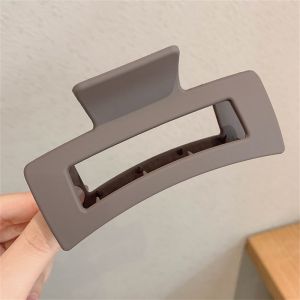 [YAN K] Korean Shark Clip Square Large Matte Color Hair Clamp Hairpin Womens Hair Clip