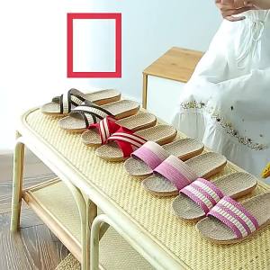 Spring And Summer ChildrenS Parent-Child Non-Slip Home Soft Sole Cotton And Linen Slippers New Cute Cartoon Puppy Sandals