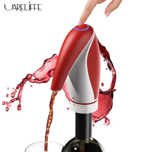Uareliffe 2 In 1 Rechargeable Electric Wine Aerator Decanter With Wine Stopper Set One Click Wine Separation Red Wine Dispenser Quick Sobering Easy To Storage Wine Pourer Leakproof Wine Decanter Aerator Pouring Automatic Filter For Home Party Wedding