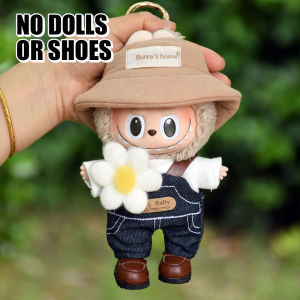 Cloth Labubu Doll Clothes Cotton Durable Hoodie Accessories Kawaii Doll Shirt for 17cm Labubu Doll (Doll not included)