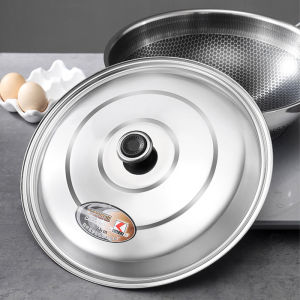 1PC Stainless Steel Pot Lid Cover Anti-scalding Combined Frying Pan Cover Household Cooking Pot Lid For living home 30CM