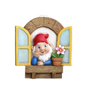 Resin Gnomes Tree Faces Hanging Outdoor Decoration For Yard And Garden Dwarf Statues And Miniature Landscape Pendants