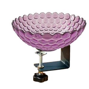 Compacts Garden Bird Bath Plastomer Metal Simple Assembly Promotes Backyard Wildlife Habitat for Bird Lover