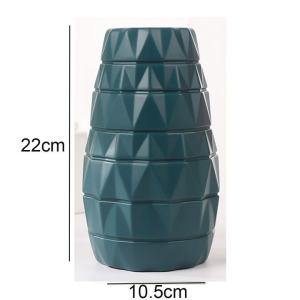 แจกันสีขาว ตกไม่แตก แจกันพลาสติก แจกันดอกไม้ แจกันมินิมอล สำหรับตกแต่งบ้าน พร็อพถ่ายรูป