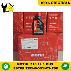 PAKET 1 DUS OLI SAMPING MOTUL 510 2T - OLI SAMPING MOTOR PREMIUM PRE-MIX INJECTION ORIGINAL 100%