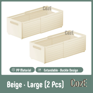 CozE PP Material Foldable And Multifunctional Container Large Capacity Plastic Cabinet Storage Box
