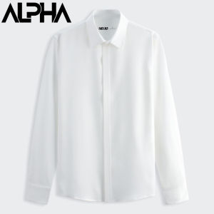 Áo sơ mi nam form rộng dài tay đẹp lụa mát giấu cúc cổ bẻ hàn quốc MISFIT sơ mi giấu nút MIS4324